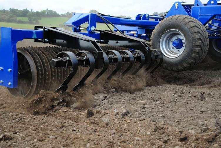 Close up of Walter Watson rollers ripping and rolling for cultivation. Available from NC Equipment in Canterbury