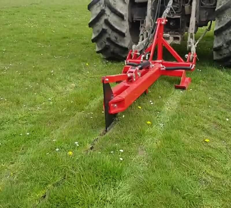Rata Hydraulic Access mole plough, designed for fast, efficient sub soil drainage, where a suitable clay subsoil is found. Available from NC Equipment