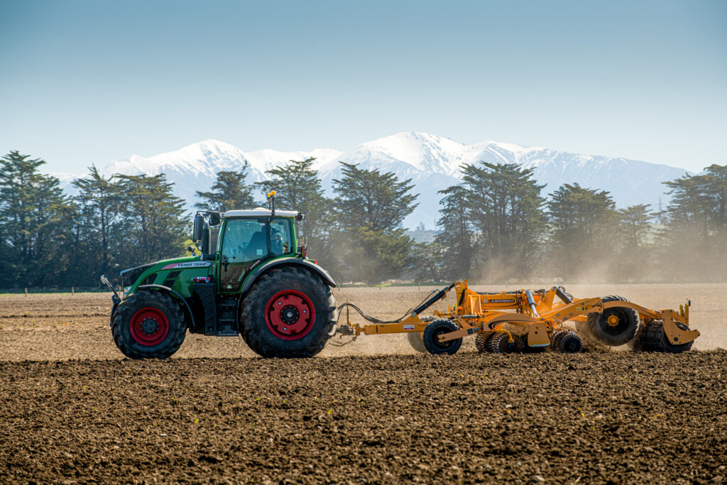 Agrisem Disc Harrows cultivation in North Canterbury